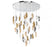 Sorrento, 45 Light Led Grand Chandelier, Mixed With Copper Leaf, Chrome Canopy | 12219-024-01