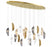 Sorrento, 22 Light Oval Led Chandelier, Mixed With Copper Leaf, Gold Canopy | 12220-024-07