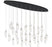 Sorrento, 28 Light Oval Led Chandelier, Clear, Black Canopy | 12221-017-02
