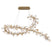 Pisa 22 Light Ovalval Led Chandelier Antique Gold | 12223-057