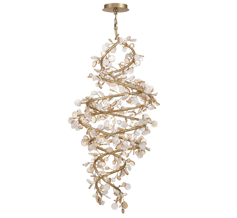 Pisa 40 Light Led Grand Chandelier Antique Gold | 12224-057
