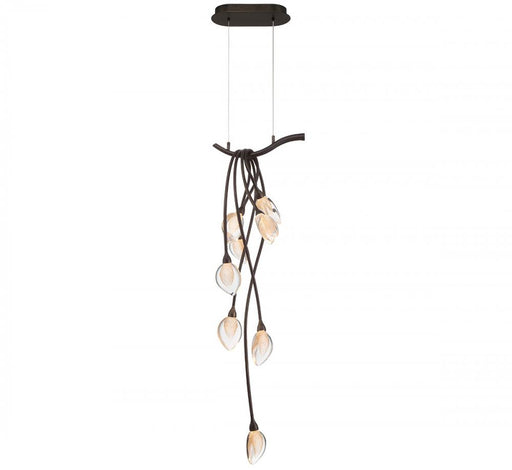 Modena,8 Light Led Chandelier, Black With Gold Accent | 12232-043