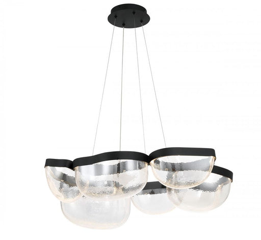Aveah, 6 Light Led Chandelier, Sand Black | 12237-08