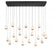 Baveno, 20 Light Rectangular Led Chandelier, Matte Black | 12240-02