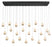 Baveno, 23 Light Rectangular Led Chandelier, Matte Black | 12241-02