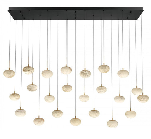 Calcolo, 23 Light Rectangular Led Chandelier, Matte Black | 12246-02