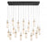 Verona, 20 Light Rectangular Led Chandelier, Matte Black | 12248-02
