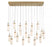 Verona, 20 Light Rectangular Led Chandelier, Painted Antique Brass | 12248-030