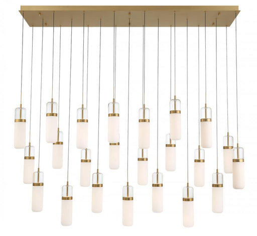 Verona, 23 Light Rectangular Led Chandelier, Painted Antique Brass | 12249-030