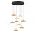 Mantova, 9 Light Round Led Chandelier, Matte Black | 12254-02