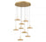 Mantova, 9 Light Round Led Chandelier, Painted Antique Brass | 12254-030