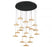 Mantova, 19 Light Round Led Chandelier, Matte Black | 12255-02