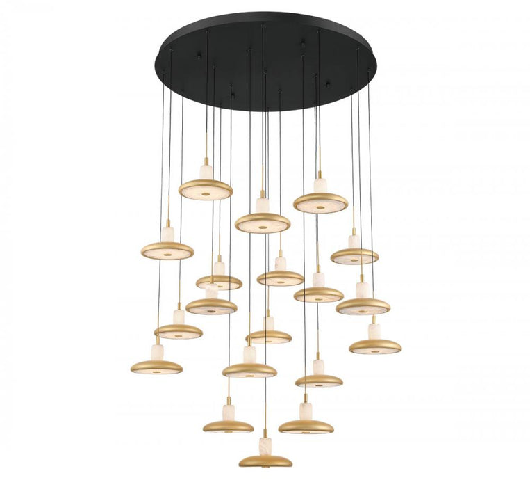 Mantova, 19 Light Round Led Chandelier, Matte Black | 12255-02