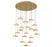 Mantova, 19 Light Round Led Chandelier, Painted Antique Brass | 12255-030