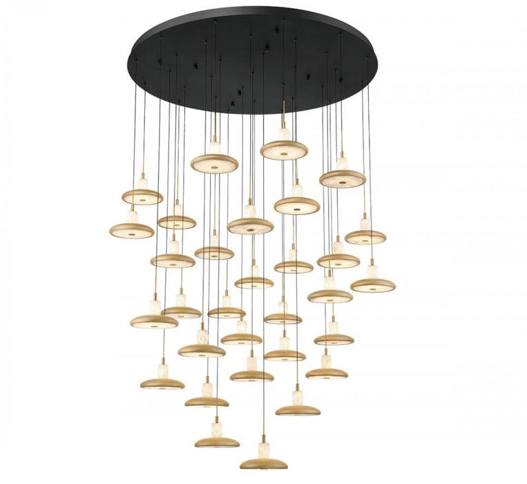 Mantova, 31 Light Round Led Chandelier, Matte Black | 12256-02