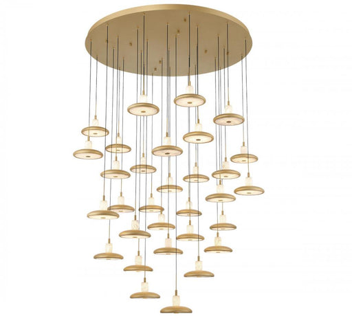 Mantova, 31 Light Round Led Chandelier, Painted Antique Brass | 12256-030