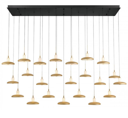Mantova, 23 Light Rectangular Led Chandelier, Matte Black | 12261-02