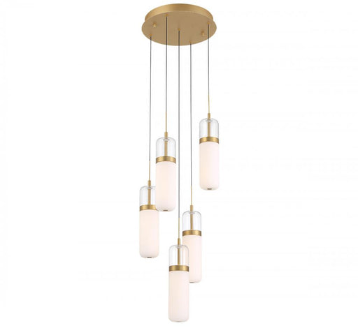 Verona, 5 Light Round Led Chandelier, Painted Antique Brass | 12264-030