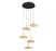 Mantova, 5 Light Round Led Chandelier, Matte Black | 12268-02