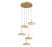 Mantova, 5 Light Round Led Chandelier, Painted Antique Brass | 12268-030