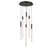 Gravina , 6 Light Led Chandelier, Brushed Gun Metal, Clear Crystal | 12271-048