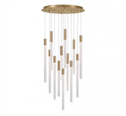 Gravina ,13 Light Led Chandelier, Brushed Brass, Clear Crystal | 12272-037