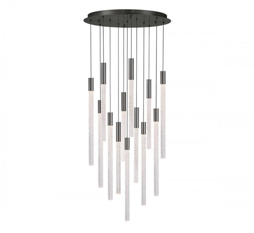 Gravina , 13 Light Led Chandelier, Brushed Gun Metal, Clear Crystal | 12272-048