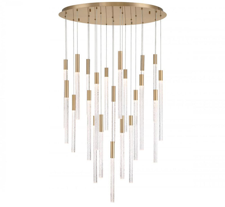 Gravina ,22 Light Led Chandelier, Brushed Brass, Clear Crystal | 12273-037