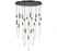 Gravina , 22 Light Led Chandelier, Brushed Gun Metal, Clear Crystal | 12273-048