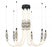 Alcamo, 6 Light Led Chandelier, Matte Black | 12284-02
