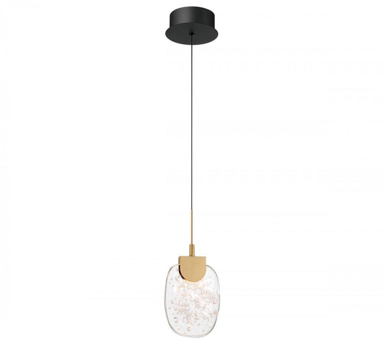 Castelo, 1 Light Led Pendant, Matte Black | 12287-02