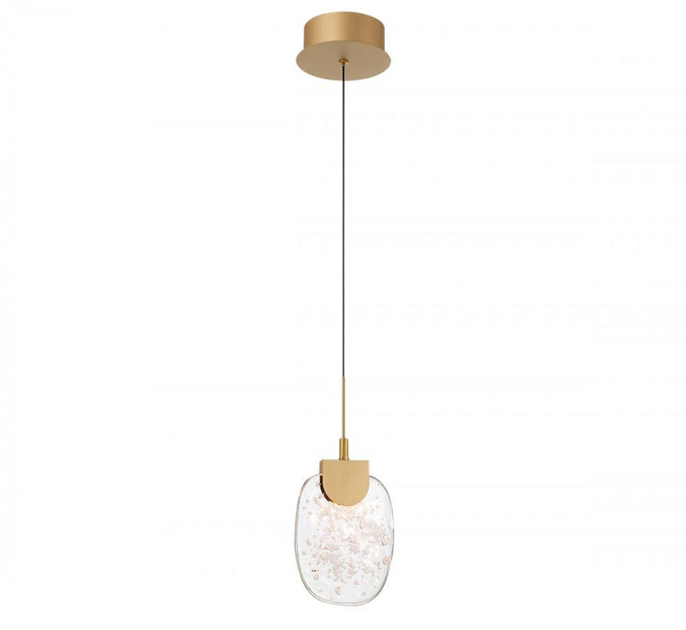 Castelo, 1 Light Led Pendant, Painted Antique Brass | 12287-030