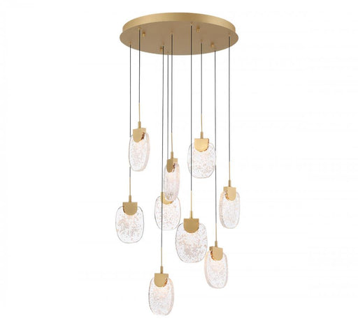 Castelo, 9 Light Round Led Chandelier, Painted Antique Brass | 12289-030
