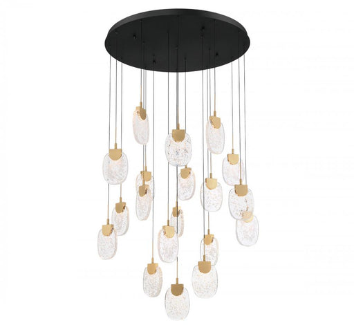 Castelo, 19 Light Round Led Chandelier, Matte Black | 12290-02