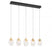 Castelo, 5 Light Linear Led Chandelier, Matte Black | 12292-02