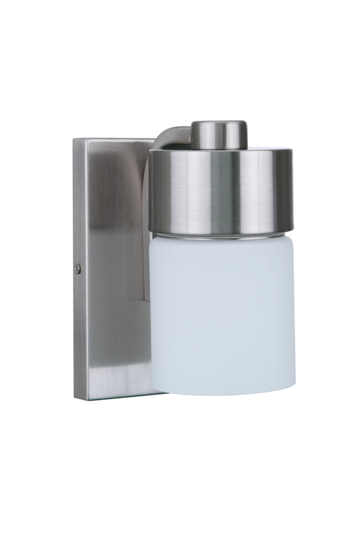 Craftmade District 1 Light Wall Sconce in Brushed Polished Nickel