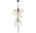 Modena,18 Light Led Grand Chandelier Black With Gold Accent | 12308-043