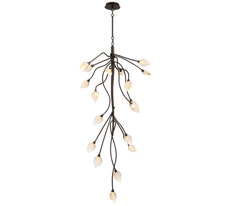 Modena,18 Light Led Grand Chandelier Black With Gold Accent | 12308-043