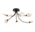 Modena,7 Light Led Ceiling Mount Black With Gold Accent | 12310-043