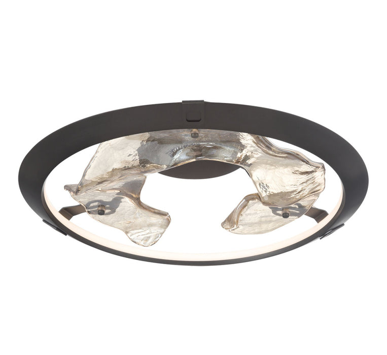 Nettuno 18" Led Ceiling Mount Painted Brushed Grey | 12313-040