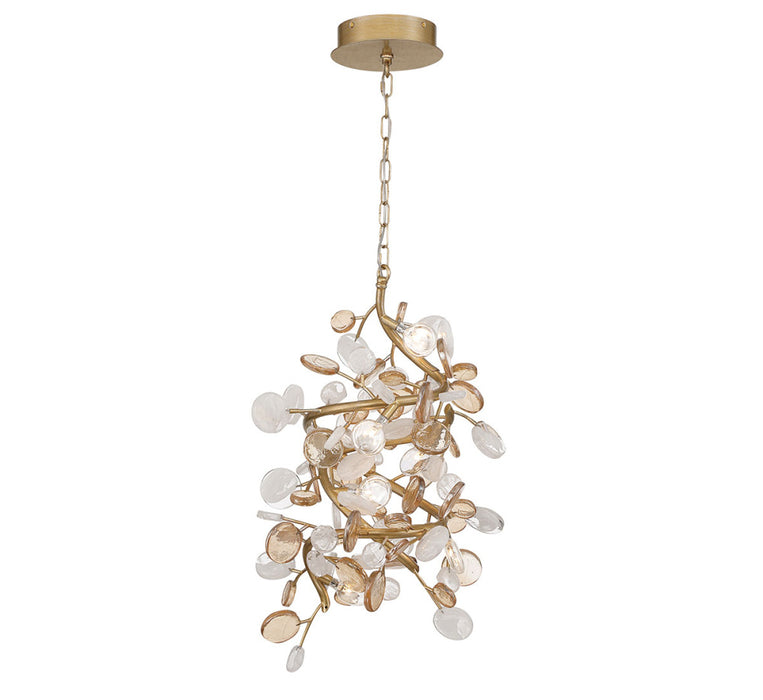 Pisa 7 Light Led Pendant Antique Gold | 12325-057