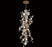 Fiori 65 Light Led Grand Chandelier Gold Leaf | 12334-028