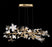Fiori 26 Light Oval Led Chandelier Gold Leaf | 12335-028