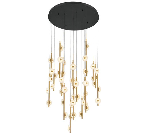 Etna 47 Light Round Led Chandelier Matte Black | 12362-02