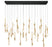 Etna 57 Lightrectangular Led Chandelier Matte Black | 12368-02