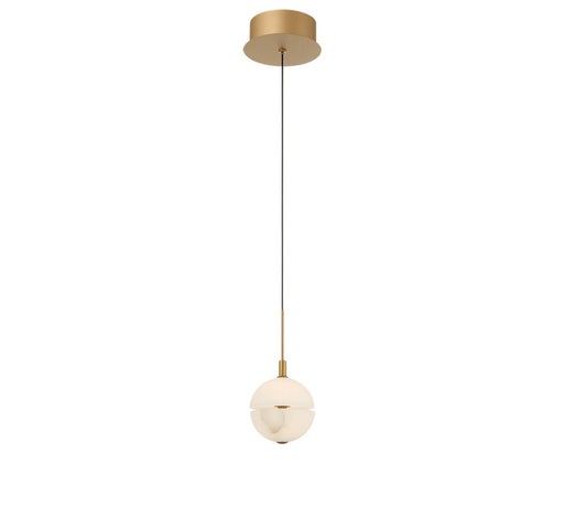 Corfu 1 Light Led Pendant Painted Antique Brass | 12369-030