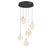 Corfu 5 Light Round Led Chandelier Matte Black | 12371-02