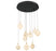 Corfu 9 Light Round Led Chandelier Matte Black | 12372-02