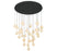 Corfu 31 Light Round Led Chandelier Matte Black | 12374-02