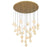 Corfu 31 Light Round Led Chandelier Painted Antique Brass | 12374-030